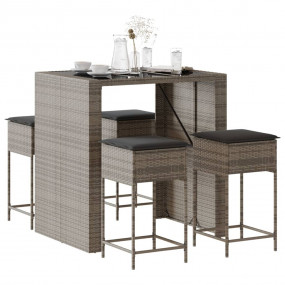 Garden Bar Set Grey
