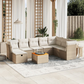 Garden Sofa Set Beige, Cream White