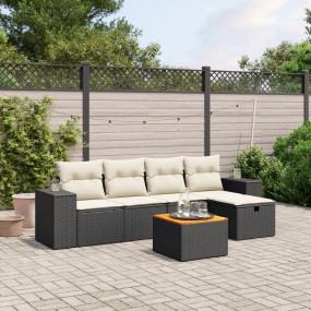 Garden Sofa Set Black