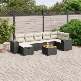 Garden Sofa Set Black