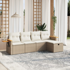 Garden Sofa Set Beige, Cream white