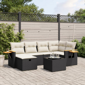 Garden Sofa Set Black