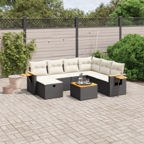 Garden Sofa Set Black
