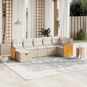 Garden Sofa Set Beige