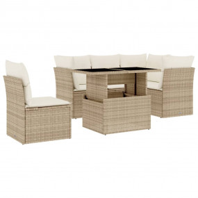 Garden Sofa Set Beige, Cream White