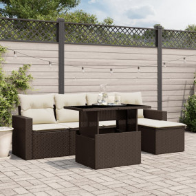 Garden Sofa Set Brown