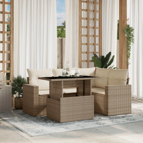 Garden Sofa Set Beige, Cream White