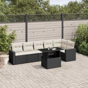 Garden Sofa Set Black