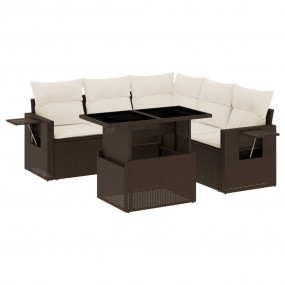 Garden Sofa Set Brown