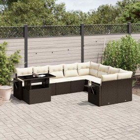 Garden Sofa Set Brown