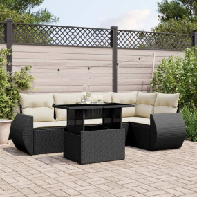 Garden Sofa Set Black