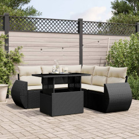 Garden Sofa Set Black