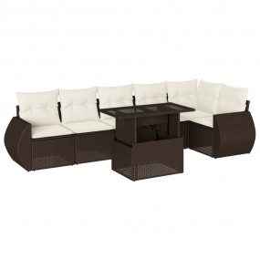 Garden Sofa Set Brown