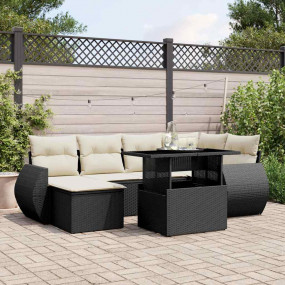 Garden Sofa Set Black