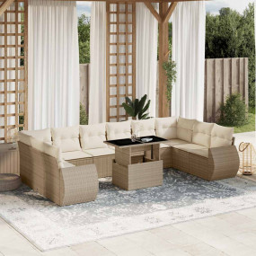 Garden Sofa Set Beige