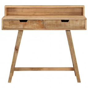 Desk Natural wood Solid rough mango wood Medium Desk