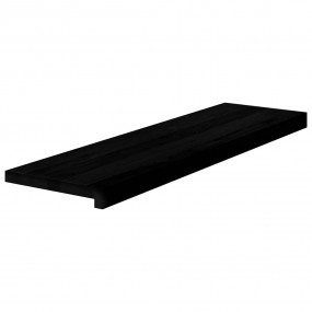 Stair Tread Set of 4 Dark brown Solid oak wood