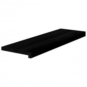 Stair Tread Set of 8 Dark Brown Solid Oak Wood 31.5x9.8...