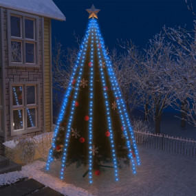 Tree Light Blue, Dark Green PVC 197 in Water-resistant