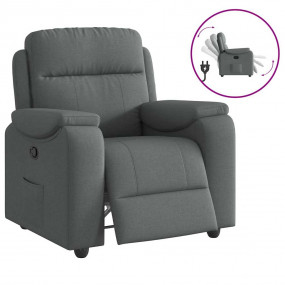 Recliner Chair Dark grey Fabric (100% polyester), metal...