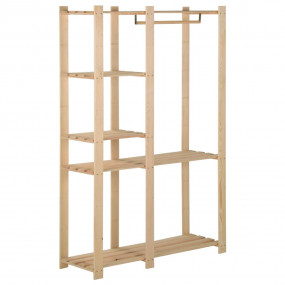 Clothes Rack Natural pinewood Solid pinewood 43.3 x 15....