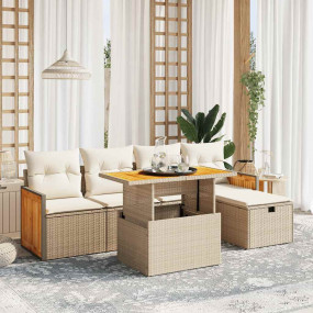 Garden Sofa Set Beige