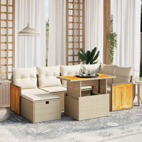 Garden Sofa Set Beige