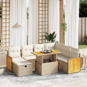 Garden Sofa Set Beige