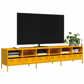 TV Cabinet Mustard Yellow Cold-rolled steel Large TV Ca...