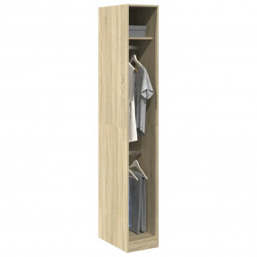Wardrobe Sonoma oak Engineered wood Compact Wardrobe