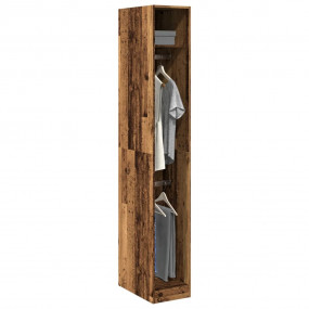 Wardrobe Old wood Engineered wood Compact Wardrobe Rect...