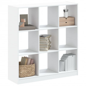 Bookcase White Engineered wood Medium Bookcase Rectangu...