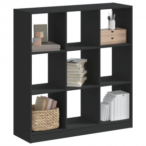 Bookcase Black Engineered wood Medium Bookcase Rectangu...