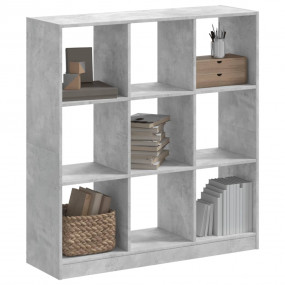 Bookcase Concrete Grey Engineered Wood 40.2x12.6x42.5 i...