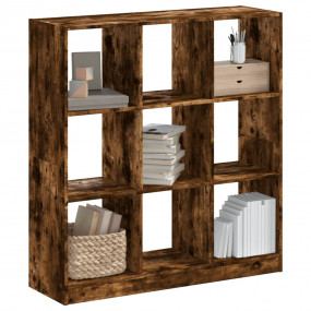 Bookcase Smoked Oak Engineered Wood Compact Bookcase