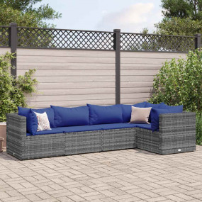 Patio Lounge Set Grey