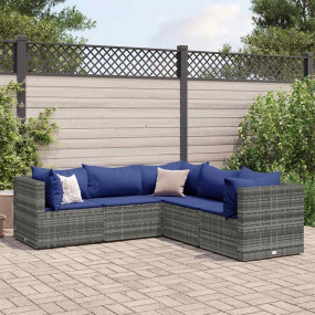 Patio Lounge Set Grey