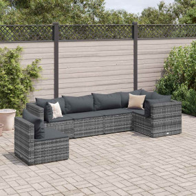 Patio Lounge Set Grey, Anthracite
