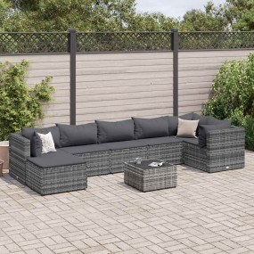 Patio Lounge Set Gray