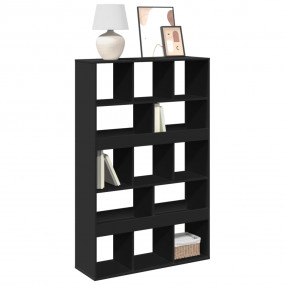 Bookcase Black Engineered wood Medium Bookcase Rectangu...