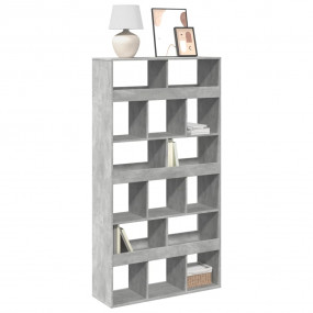 Bookcase Concrete grey Engineered wood Medium Bookcase