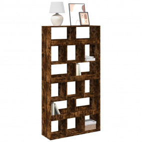 Bookcase Smoked oak Engineered wood Medium Bookcase Rec...