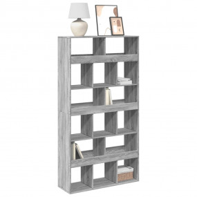 Bookcase Grey Sonoma Engineered Wood 39.4x13.0x73.8 in ...
