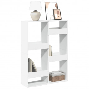 Bookcase White Engineered wood 39.4x13.0x53.1 in Bookca...
