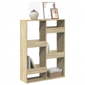 Bookcase Sonoma Oak Engineered Wood Medium-sized Bookca...