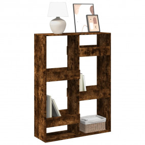 Bookcase Smoked Oak Engineered Wood Standard Bookcase