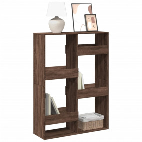 Bookcase Brown Oak Engineered Wood 39.4x13.0x53.1 in Bo...
