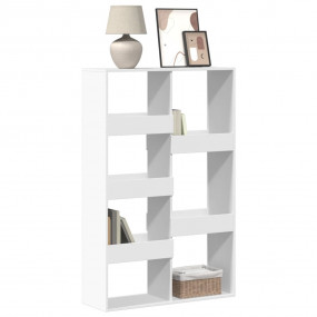 Bookcase White Engineered wood 39.4x13.0x61.2 in Bookca...