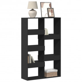Bookcase Black Engineered wood Medium Bookcase Rectangu...