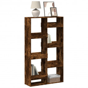 Bookcase Smoked Oak Engineered Wood Medium Bookcase Rec...